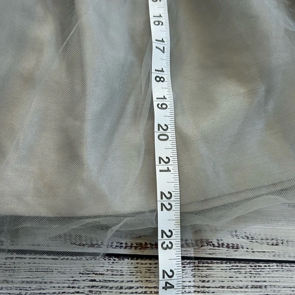 Gymboree grey satin dress with layered‎ tulle skirt Size 3T